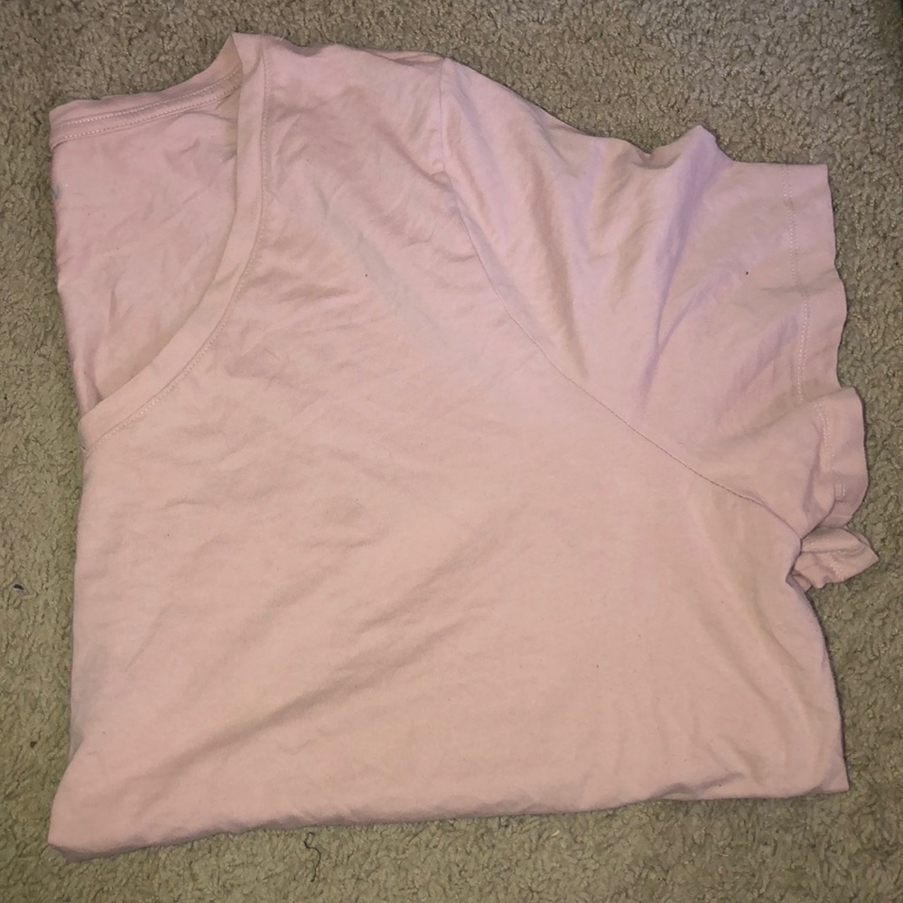 Short sleeve pink/nude shirt